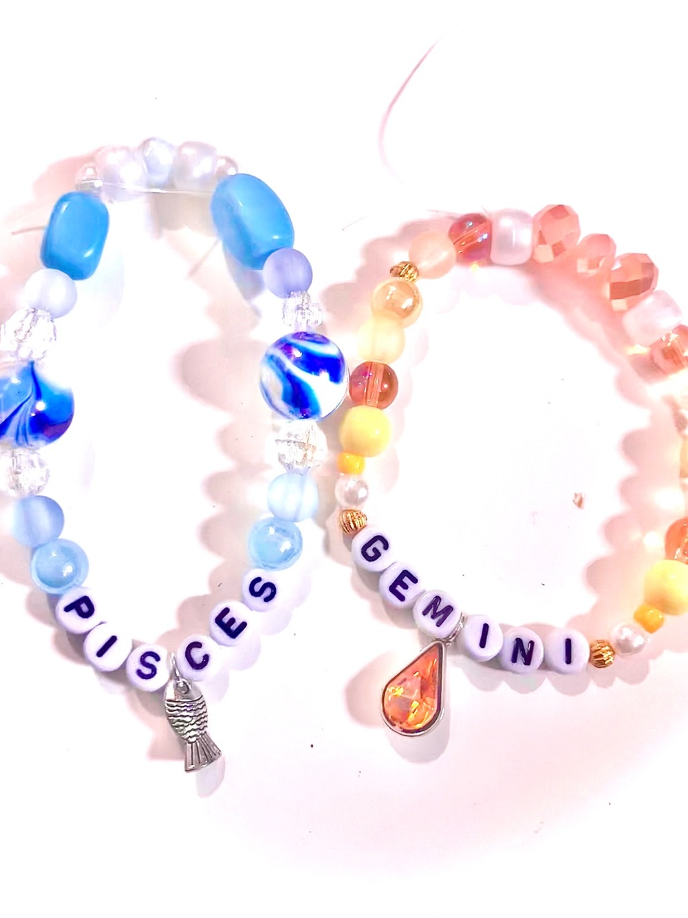BUY1GET1FREE Olivia Rodrigo Inspired “Pisces and Gemini” matching Bracelet set